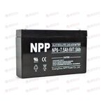 АКБ ИБП NPP 6V/7,5Ah (L+) (1) SMF (151x34x94/100) (1шт, уп 10 шт)