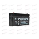 АКБ ИБП NPP 6V/1,3Ah (L+) (1) SMF (97x25x52/58) (1шт, уп 40 шт)
