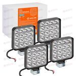 Фара с/диод квадратная  16 LED направленный свет, 16W (83х83х22) 12V (4 шт) STANDART AIRLINE