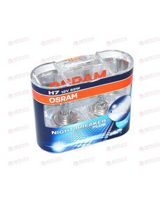 Лампа галоген 12В H7 55 Ватт +90% Night Breaker Plus OSRAM