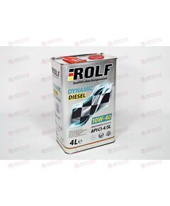 Масло ДВС ROLF 10W40 CI-4/CH-4/SL Dynamic Diesel 4 л, Емкость: 4 л