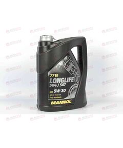 Масло ДВС Mannol 5W30 SN/CF Longlife C3  VW 504/507 5 л, Емкость: 5 л