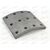 Накладка тормозная КАМАЗ 6520 (8шт) R0 (с заклепками) 180x187 TRIALLI