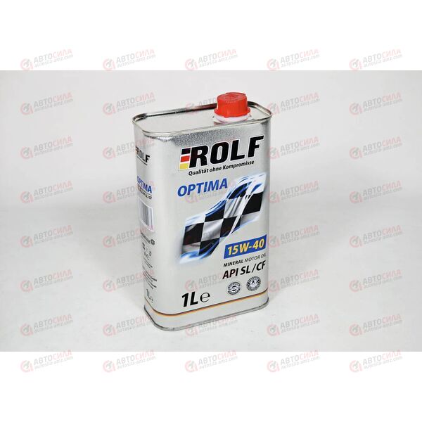 Масло ДВС ROLF 15W40 SL/CF Optima 1 л РАСПРОДАЖА, Емкость: 1 л.