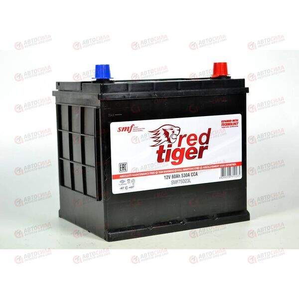 Аккумулятор 60VL RED TIGER ASIA (R+) (0) SMF (пт 530)(232х173х220) ТУРЦИЯ
