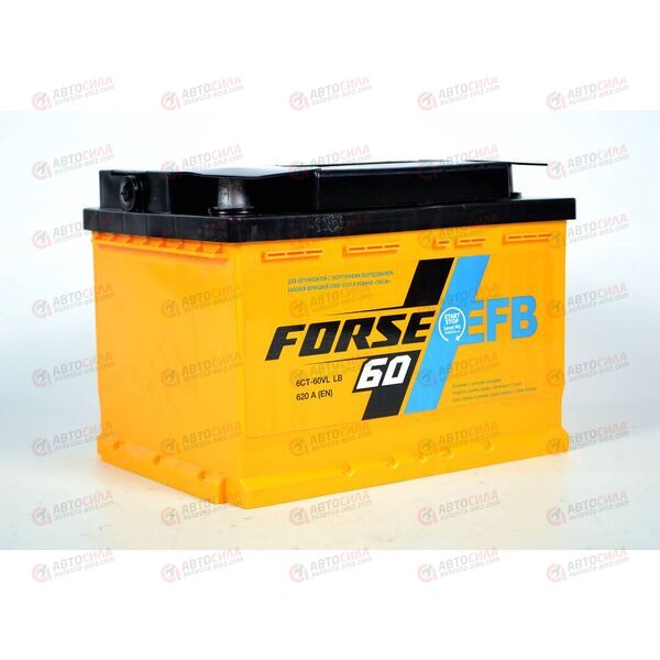 Аккумулятор 60VL FORSE EFB (L+) (1) (пт 620)(242х175х175) 2022 год