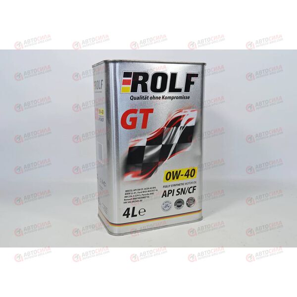Масло ДВС ROLF 0W40 SN/CF GT 4 л УЦЕНКА