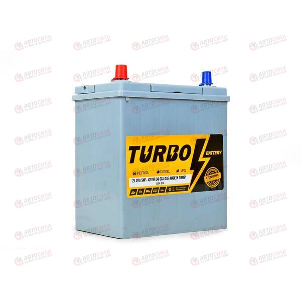 АКБ 42VL TURBO BATTERY ASIA (L+) (1) SMF т.кл (пт 320)(196х136х220) без. н.креп. ТУРЦИЯ