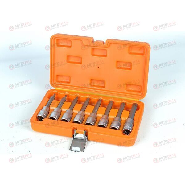 Набор головок 1/2 дюйма DR TORX с вставк Т20-Т60 Е100 (8 шт) (в пласт кейсе) AIRLINE, изображение 2