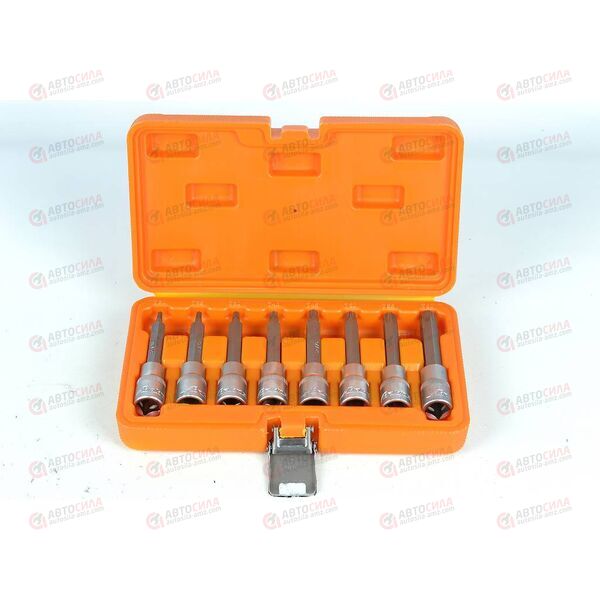 Набор головок 1/2 дюйма DR TORX с вставк Т20-Т60 Е100 (8 шт) (в пласт кейсе) AIRLINE, изображение 3