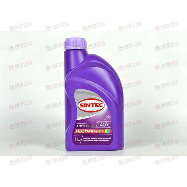 Антифриз SINTEC - 40 град (бесцветный) MULTI FREEZE гибридный 1 кг (12 шт), изображение 2
