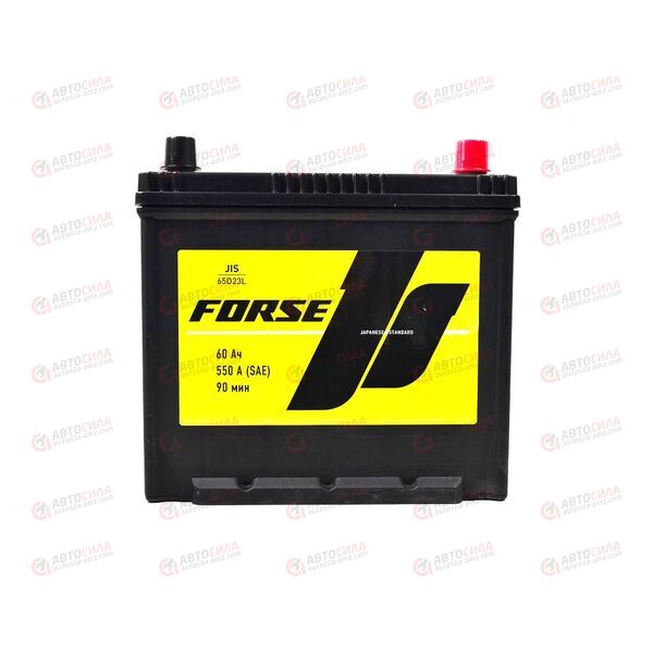 Аккумулятор 60VL FORSE ASIA (0) SMF (пт 550)(230х172х220) 2018 год КОРЕЯ, изображение 2
