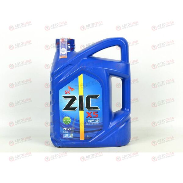 Масло ДВС ZIC 10W40 X5 Diesel 4 л, Емкость: 4 л, изображение 2