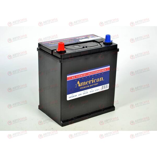 Аккумулятор 42VL AMERICAN ASIA (L+) (1) SMF т.кл. (пт 330) (187х127х220) ТУРЦИЯ, изображение 3