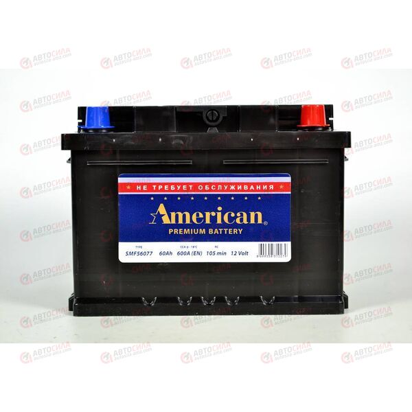 Аккумулятор 60VL AMERICAN (R+) (0) низ SMF (пт 600) (242х175х175) ТУРЦИЯ, изображение 2
