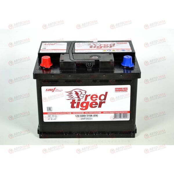 Аккумулятор 60VL RED TIGER (L+) (1) SMF (пт 510)(242х175х190) ТУРЦИЯ, изображение 4