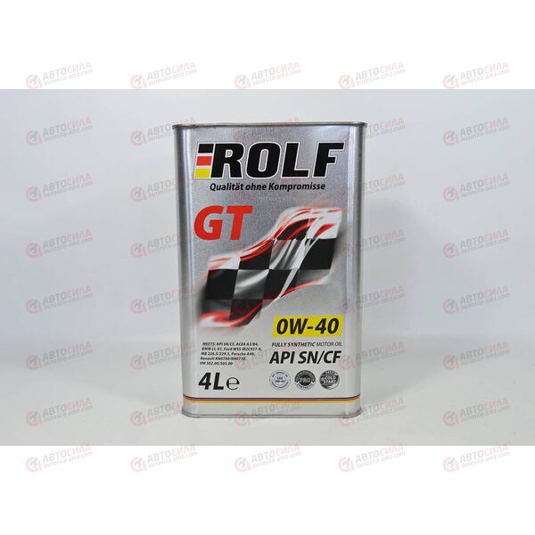 Масло ДВС ROLF 0W40 SN/CF GT 4 л УЦЕНКА, изображение 2