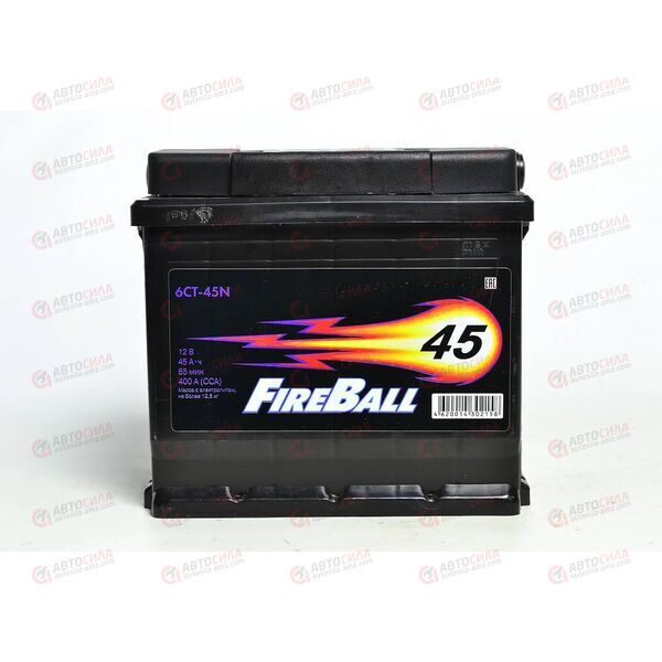 Аккумулятор 45VL FIRE BALL (L+) (1) (пт 400)(207х175х190) 2021 год, изображение 2