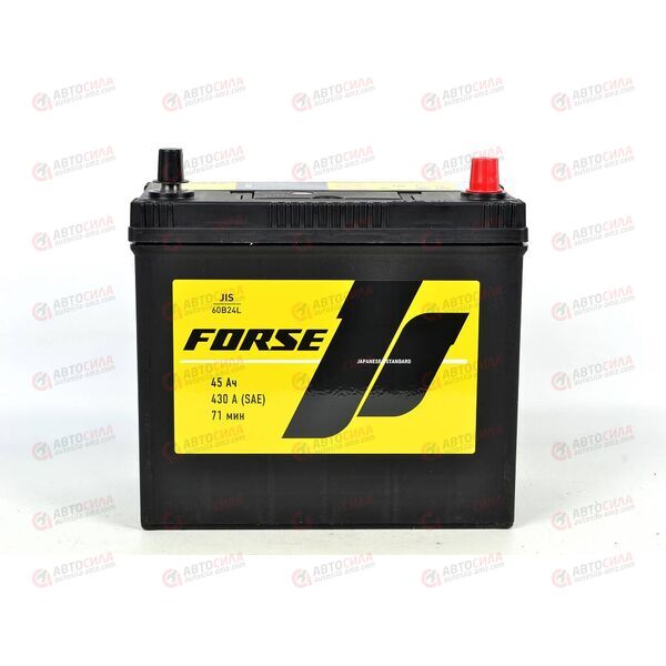 Аккумулятор 45VL FORSE ASIA (R+) (0) SMF т.кл (пт 430)(235х127х220) без н.креп. 2021 год КОРЕЯ, изображение 2