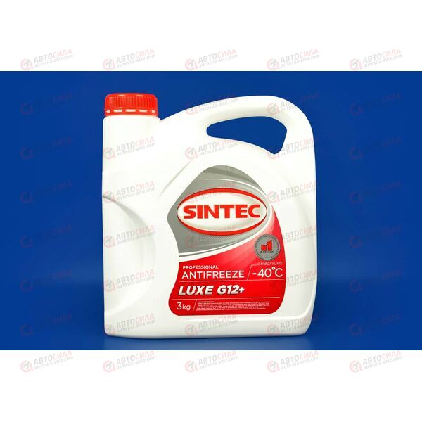 Антифриз SINTEC - 40 град (красный) LUX-OEM G12+ 3 кг, изображение 2