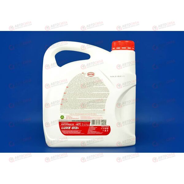 Антифриз SINTEC - 40 град (красный) LUX-OEM G12+ 3 кг, изображение 3