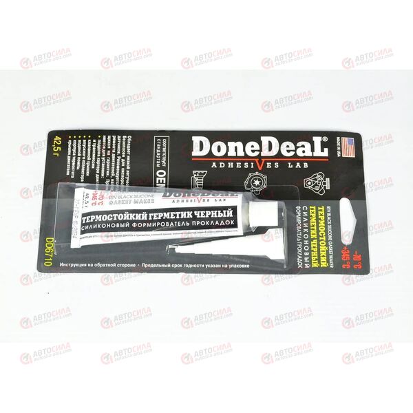 Герметик силиконовый черный термостойкий 42,5 г DoneDeal РАСПРОДАЖА, изображение 2