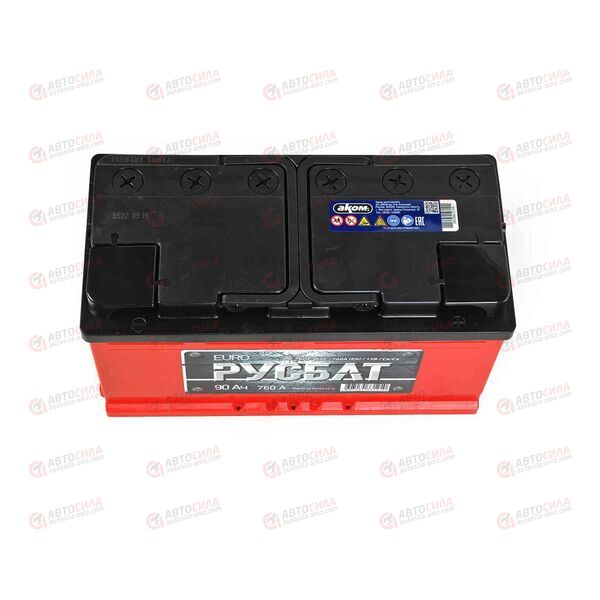Аккумулятор 90VL РУСБАТ (R+) (0) (пт 760)(353х175х190) 2022 год, изображение 3