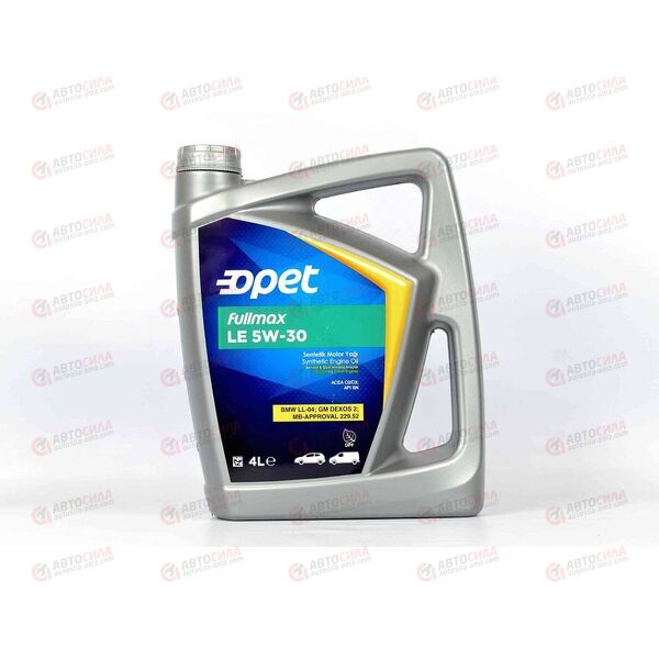 Масло ДВС FUCHS OPET 5W30 SN Fullmax LE C2/C3 DEXOS 2 4 л (4 шт), Емкость: 4 л, изображение 2