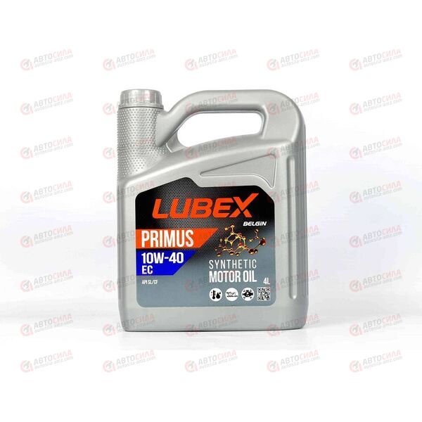 Масло ДВС LUBEX 10W40 SL/CF PRIMUS EC 4 л (4 шт), Емкость: 4 л, изображение 2
