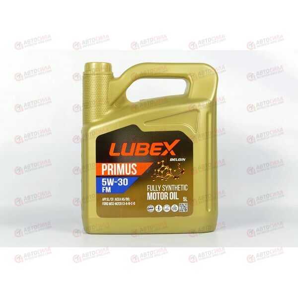 Масло ДВС LUBEX 5W30 SL/CF A5/B5 PRIMUS FM WSS-M2C913-ABCD 5 л (4 шт), изображение 2