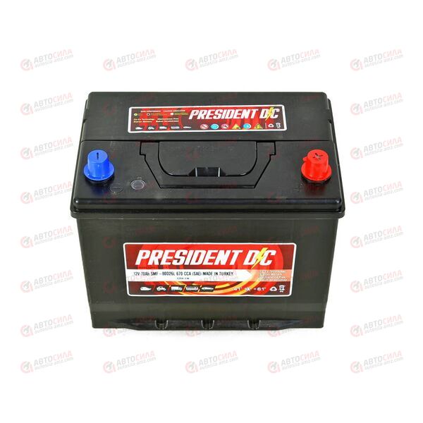 Аккумулятор 70VL PRESIDENT DC ASIA (R+) (0) SMF (пт 620)(260х172х220) ТУРЦИЯ, изображение 3
