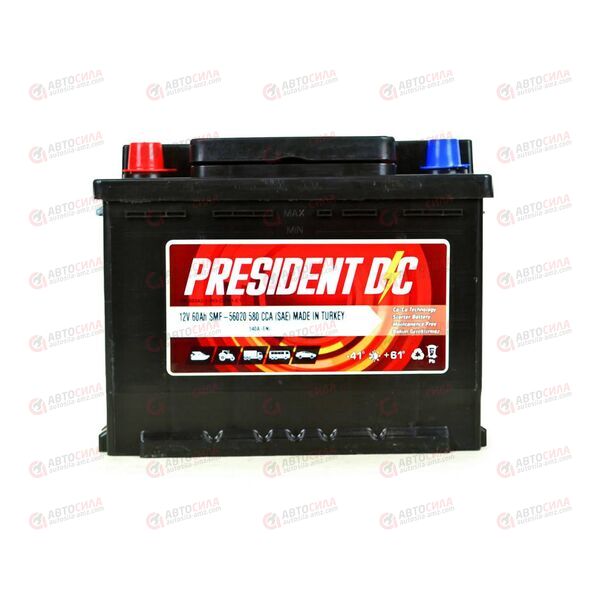 АКБ 60VL PRESIDENT DC (R+) (0) SMF (пт 540)(242х175х190) ТУРЦИЯ, изображение 2