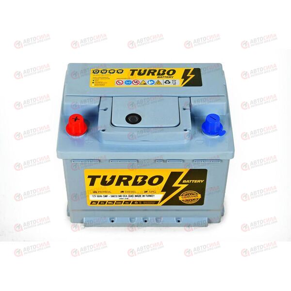 Аккумулятор 60VL TURBO BATTERY (L+) (1) SMF (пт 540)(242х175х190) ТУРЦИЯ, изображение 3