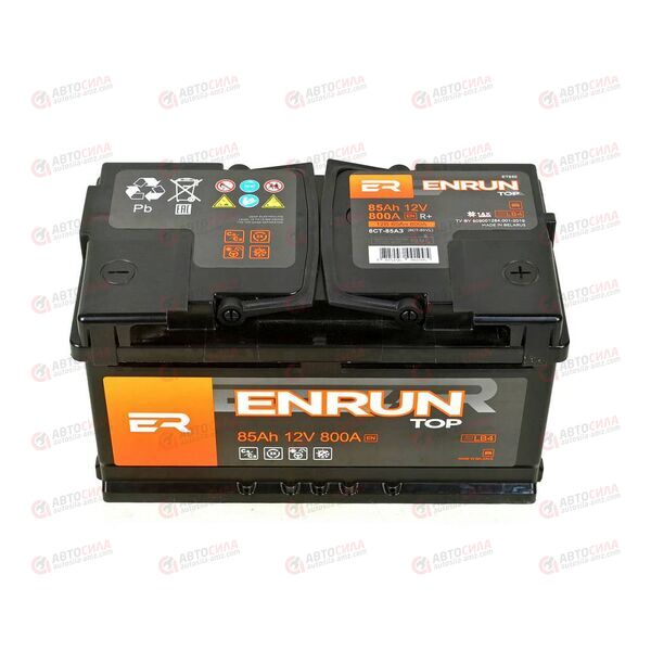 АКБ 85VL ENRUN TOP (R+) (0) (низ) (пт 800)(315х175х175) 2023 год, изображение 3