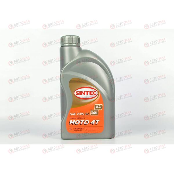 Масло ДВС 4Т SINTEC 20W50 (минерал) MOTO JASO MA2 1 л, изображение 2
