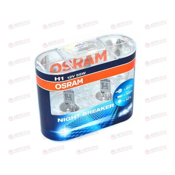 Лампа галоген 12В H11 55 Ватт Night Breaker Plus OSRAM, изображение 4