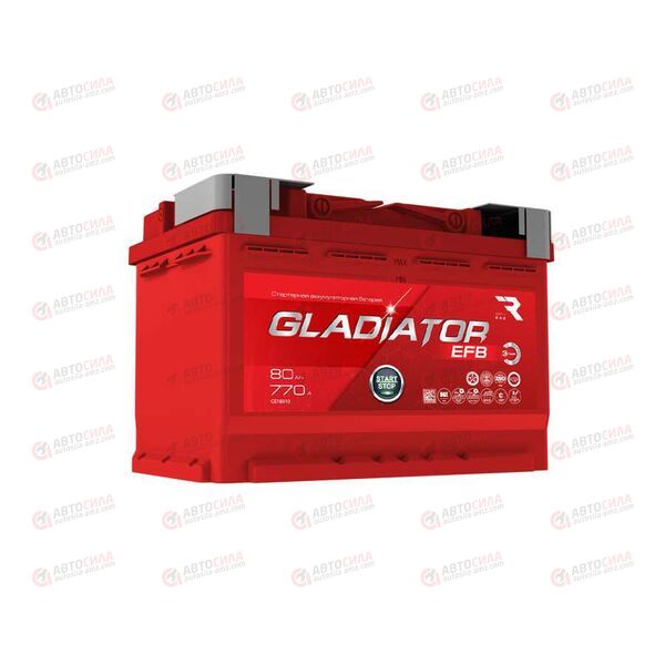АКБ 80VL GLADIATOR EFB (R+) (0) (пт 770)(276х175х190) 2024 год