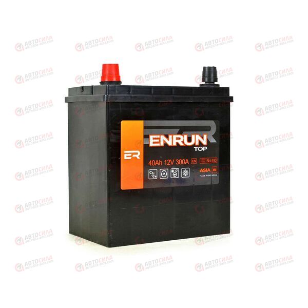 АКБ 40VL ENRUN TOP ASIA (L+) (1) SMF (пт 300)(187х127х225) без. н.креп. 2024 год